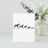 Carte Postale Chiens, petits et grands (Debout devant)