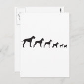 Carte Postale Chiens, petits et grands (Devant / Derrière)