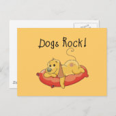 Carte Postale Chiens Rock Tshirts et cadeaux (Devant / Derrière)