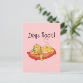 Carte Postale Chiens Rock Tshirts et cadeaux (Debout devant)
