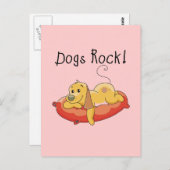 Carte Postale Chiens Rock Tshirts et cadeaux (Devant / Derrière)