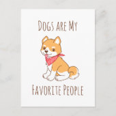 Carte Postale Chiens sont mes préférés Chien Chien Chien Chien C (Devant)