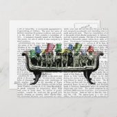 Carte Postale Chiens sur Sofa (Devant / Derrière)