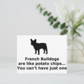 Carte Postale Chiens taureaux français sont comme des chips de p (Debout devant)