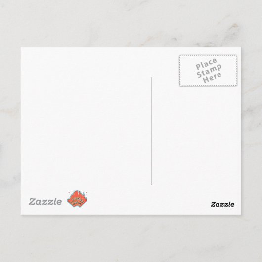 Carte Postale Chiffre à ailes foncées volant à travers l'espace (Dos)