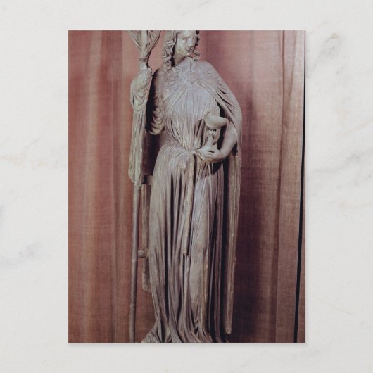 Carte Postale Chiffre allégorique de l'église tenant un calice (Devant)