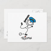 Carte Postale Chiffre de base Police (Devant / Derrière)