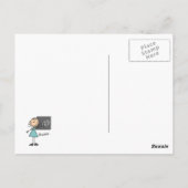 Carte Postale Chiffre de bâton enseignant (Dos)