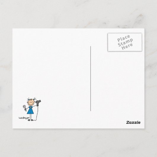 Carte Postale Chiffre de coiffure (Dos)