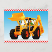 Carte Postale Chiffre de construction jaune de l'enfant (Devant)