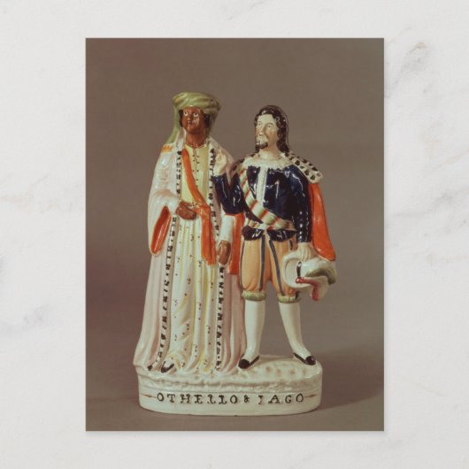 Carte Postale Chiffre du Staffordshire d'Othello et Iago, vers 1 (Devant)