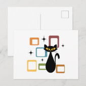 Carte Postale Chiffre noir du milieu du siècle (Devant / Derrière)