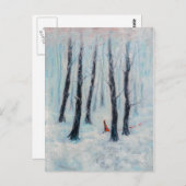 Carte Postale Chiffre semblable à un chapiteau rouge dans une fo (Devant / Derrière)