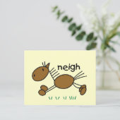 Carte Postale Chiffre T-shirts et cadeaux de bâton de cheval (Debout devant)