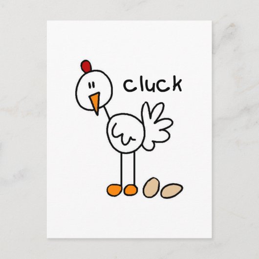 Carte Postale Chiffre T-shirts et cadeaux de bâton de poulet (Devant)