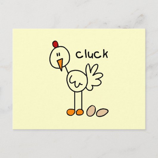 Carte Postale Chiffre T-shirts et cadeaux de bâton de poulet (Devant)