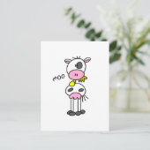 Carte Postale Chiffre T-shirts et cadeaux de bâton de vache (Debout devant)