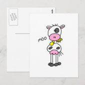 Carte Postale Chiffre T-shirts et cadeaux de bâton de vache (Devant / Derrière)