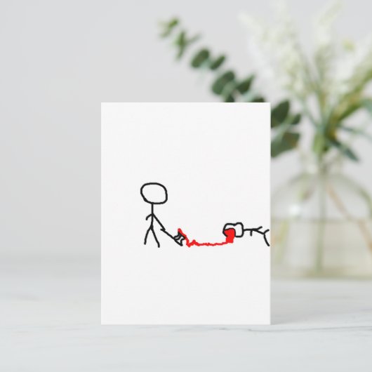 Carte Postale chiffres (Debout devant)