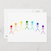 Carte Postale Chiffres Arc-en-ciel - 2 (Devant / Derrière)