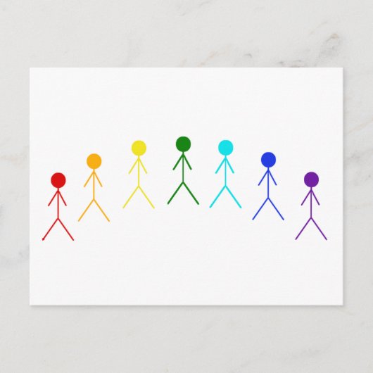 Carte Postale Chiffres Arc-en-ciel - 2 (Devant)