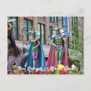 Carte Postale Chiffres de la parade Mardi Gras