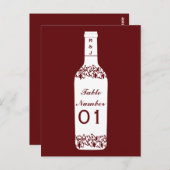 Carte Postale Chiffres du tableau des Mariages viticoles (Devant / Derrière)