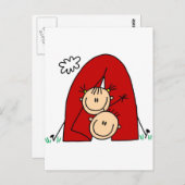 Carte Postale Chiffres en bâtons Tente T-shirts et cadeaux (Devant / Derrière)