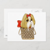 CARTE POSTALE CHIH TZU CHIEN (Devant / Derrière)