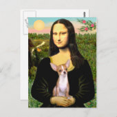 Carte Postale Chihuahua 1b - Mona Lisa (Devant / Derrière)