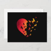 Carte Postale Chihuahua Chien Coeur Chemise Drôle Animal Graphiq (Devant / Derrière)