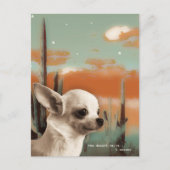 Carte Postale Chihuahua dans le désert (Devant)