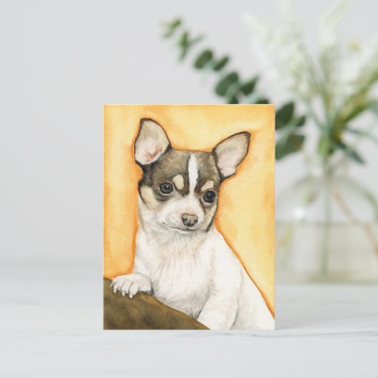Carte postale "Chihuahua" Dog Art (Debout devant)