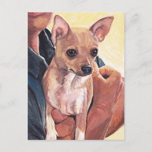 Carte postale Chihuahua Dog Art (Devant)