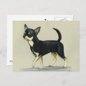 Carte postale "Chihuahua" Dog Art (Devant / Derrière)
