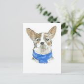 Carte postale Chihuahua Dog Watercolor (Debout devant)