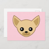 Carte Postale Chihuahua Face (Devant / Derrière)