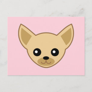 Carte Postale Chihuahua Face