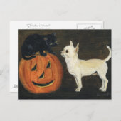 Carte postale "Chihuahua Halloween" Reproduction d (Devant / Derrière)