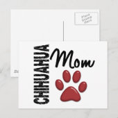 Carte Postale Chihuahua Mom 2 (Devant / Derrière)