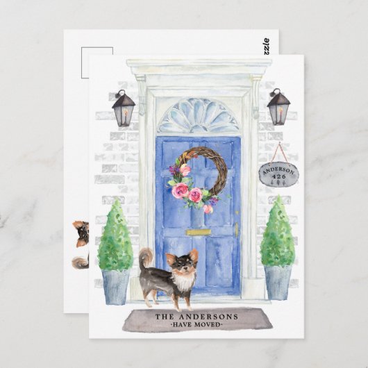 Carte postale Chihuahua Moving Faire-part (Devant / Derrière)