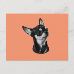 Carte Postale Chihuahua peint à la main