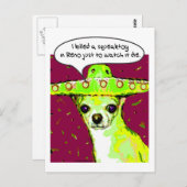 Carte Postale Chihuahua Tueur (Devant / Derrière)