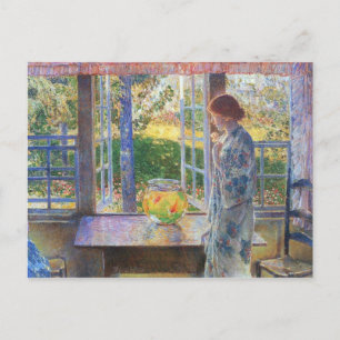 Carte Postale Childe Hassam - La fenêtre du poisson d'or