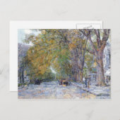 Carte Postale Childe Hassam - Main Street East Hampton (Devant / Derrière)