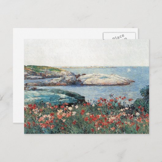 Carte Postale Childe Hassam - Poppies Isles of Shoals (Devant / Derrière)