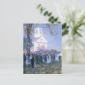 Carte Postale Childe Hassam - Récolte dans un village de New Eng (Debout devant)