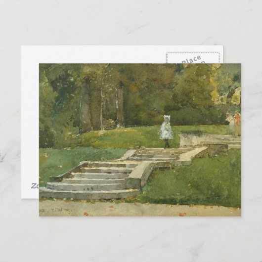 Carte Postale Childe Hassam - Saint-Cloud (Devant / Derrière)