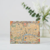 Carte Postale Children's Map of London, Angleterre (Debout devant)