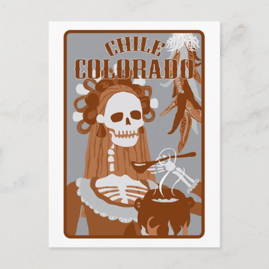 Carte Postale chili colorado : orange brûlé (Devant)